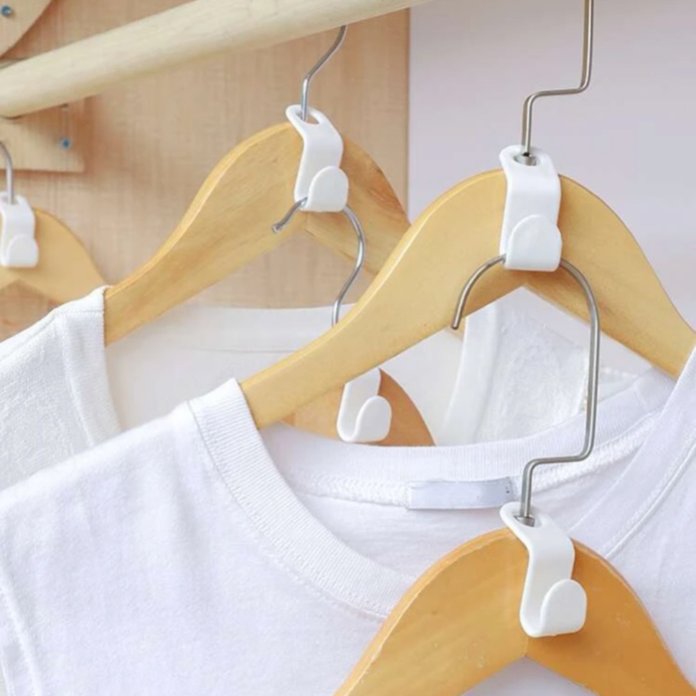 💎$1💎 Space Saving 2 Pack Hanger Connectors/ Extenders Maximize Your Closet